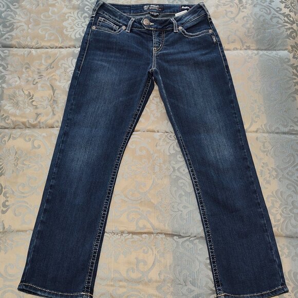 Silver Jeans Co. denim Tuesday low capris, EUC, size 29 - Picture 1 of 6